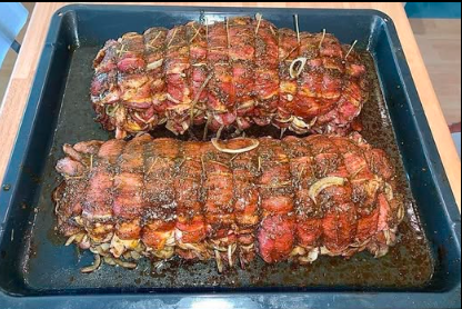 Geschichteter Döner-Braten, sanft im Ofen geschmort: Das Festtagsessen, das du jeden Sonntag machen willst